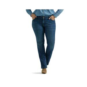 NWT Lee Women’s Plus Size Legendary Bootcut Jeans 28W – Dark Wash – Mid Rise